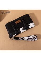 Wrangler Wrangler Black Cowprint Wallet/Clutch WG102-W006BK