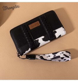 Wrangler Wrangler Black Cowprint Wallet/Clutch WG102-W006BK