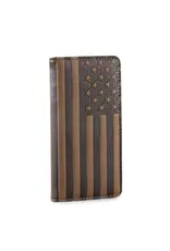 Montana West Montana West Leather Patriotic Rodeo Wallet MW-615BR