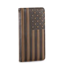 Montana West Montana West Leather Patriotic Rodeo Wallet MW-615BR