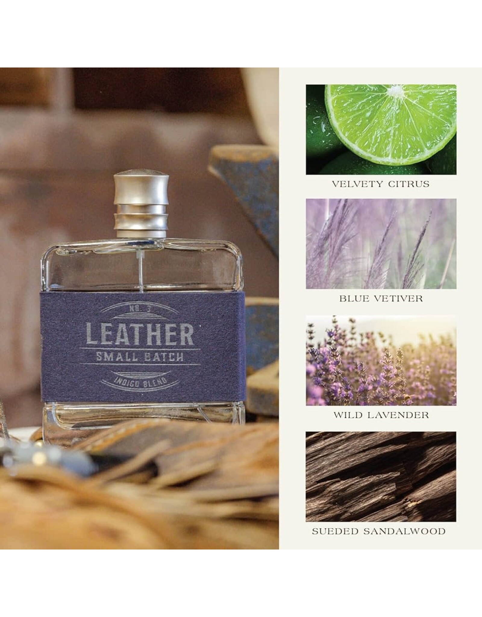 Tru Fragrance Tru Fragrance Leather Indigo Blend Men’s Cologne #94456