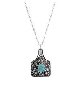Attitude Jewelry Attitude Jewelry Floral Cowtag Necklace ANC5929