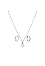 Montana Silversmiths Montana Silversmiths Frosty Morning Turquoise/CZ Dainty Jewelry Set JS6209