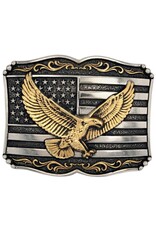 Attitude Jewelry Attitude "Soaring Liberty" American Flag/Eagle A952 Belt Buckle