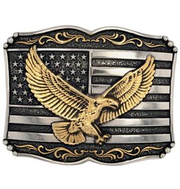 Attitude Jewelry Attitude "Soaring Liberty" American Flag/Eagle A952 Belt Buckle