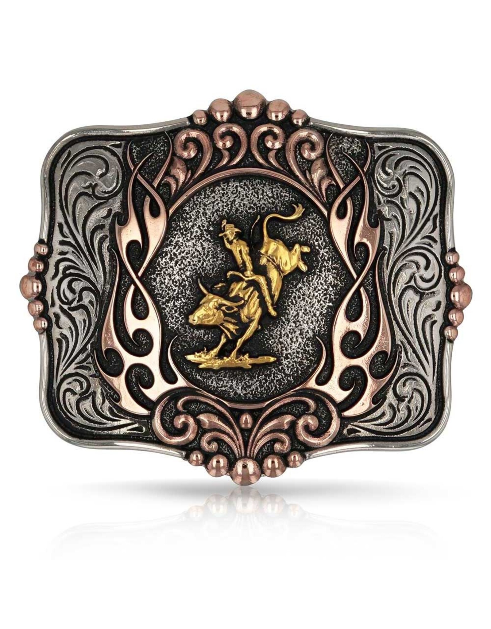 Attitude Jewelry Attitude Code of the West Bull Rider Buckle A1038P