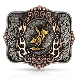 Attitude Jewelry Attitude Code of the West Bull Rider Buckle A1038P