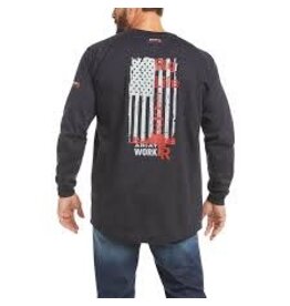 Ariat Ariat FR Air Rig Life Graphic Longsleeve Tshirt 10035509 Black
