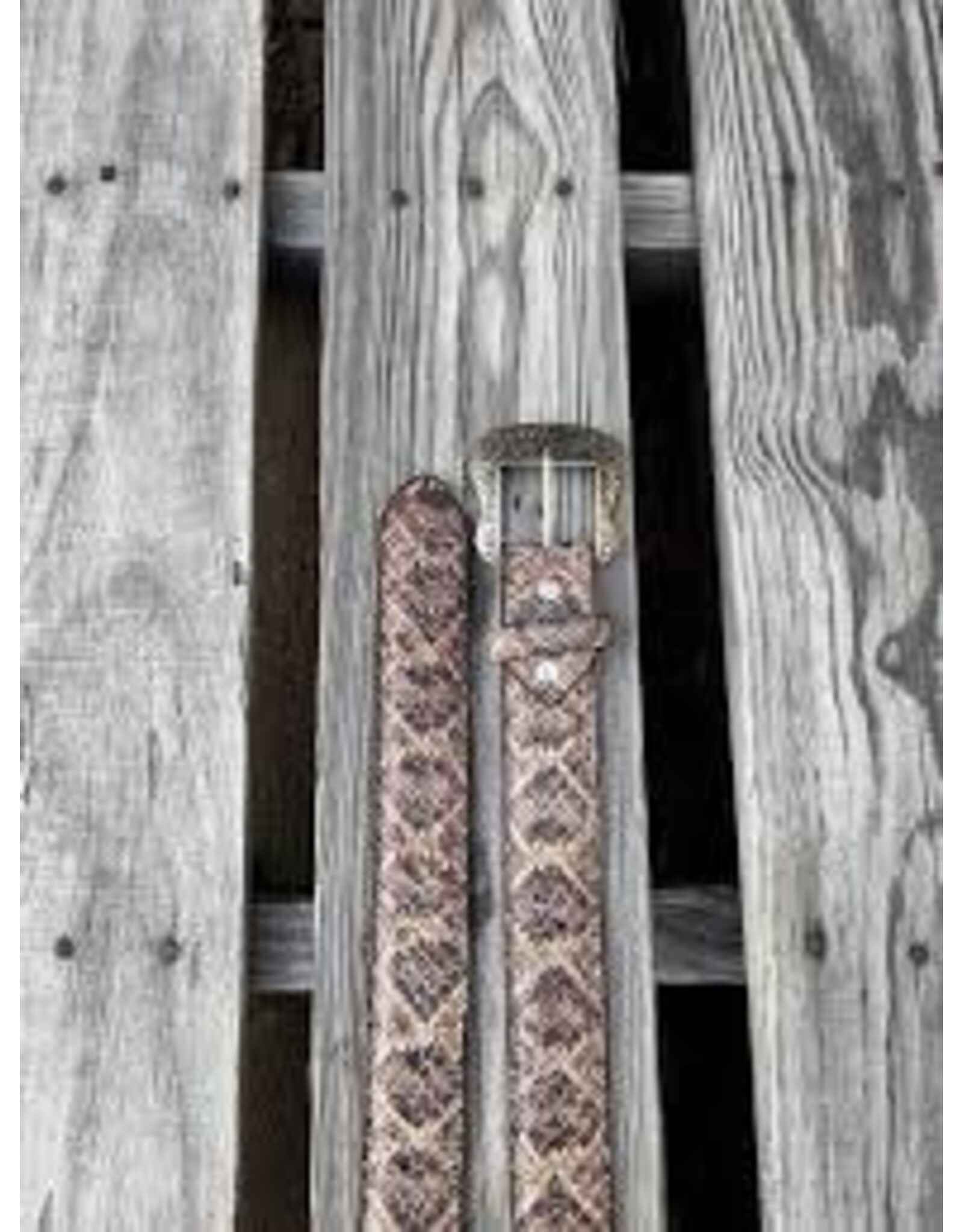 Cowtown Cowtown Mens Rattle Snake Print Belt H6715