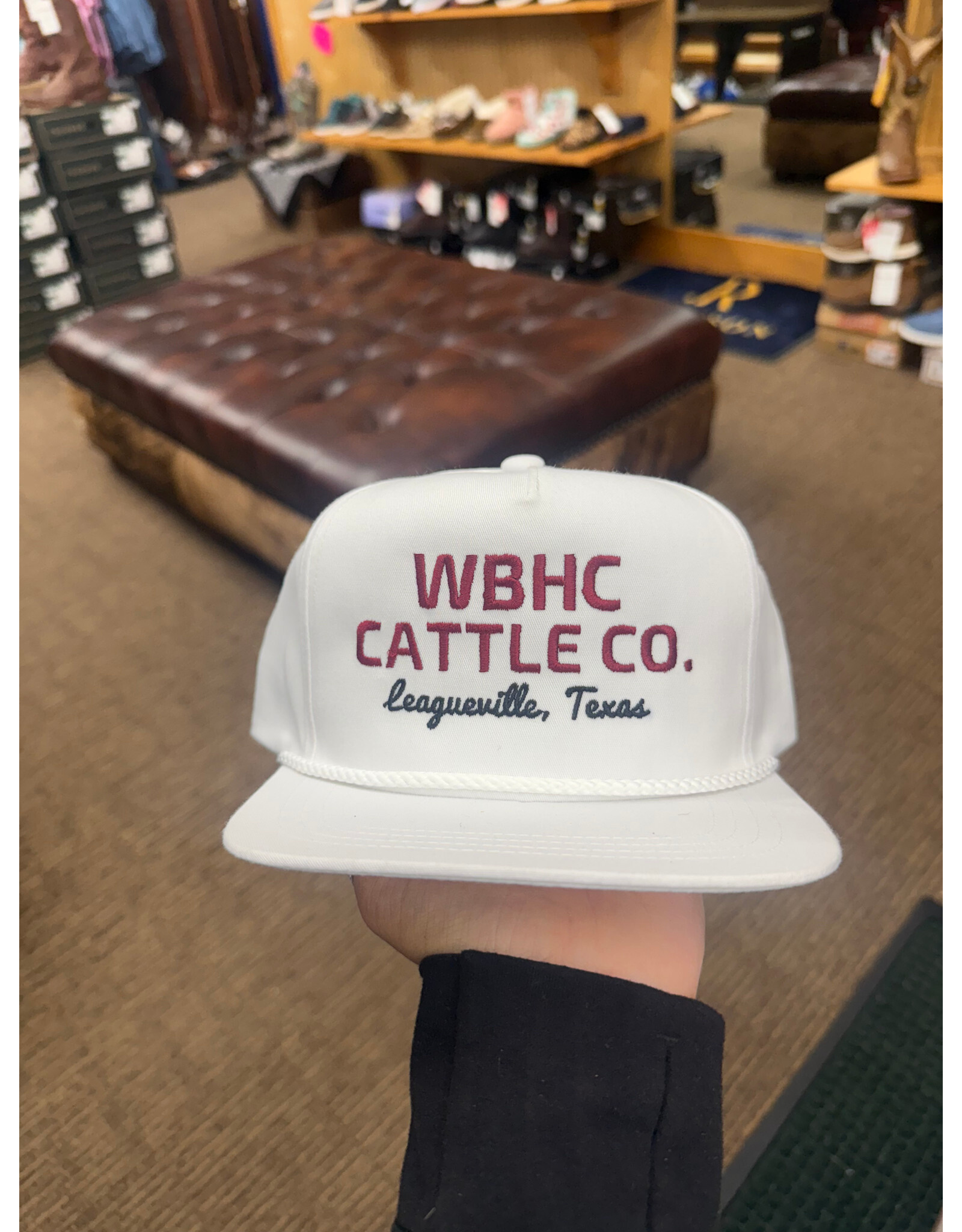 Whiskey Bent Hat Co. Whiskey Bent Hat Co. Cattleman White Trucker Cap