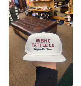 Whiskey Bent Hat Co. Whiskey Bent Hat Co. Cattleman White Trucker Cap