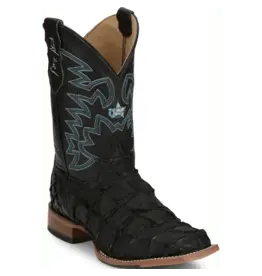 Justin Justin Ocean Front Pirarucu George Strait GR5708 Black Exotic Boot
