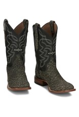 Tony Lama  Men’s Maldor Weathered Grey Elephant EP6201 Square Toe Exotic Boot