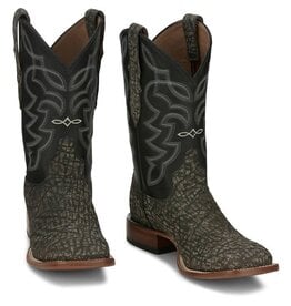 Tony Lama Men’s Maldor Weathered Grey Elephant EP6201 Square Toe Exotic Boot