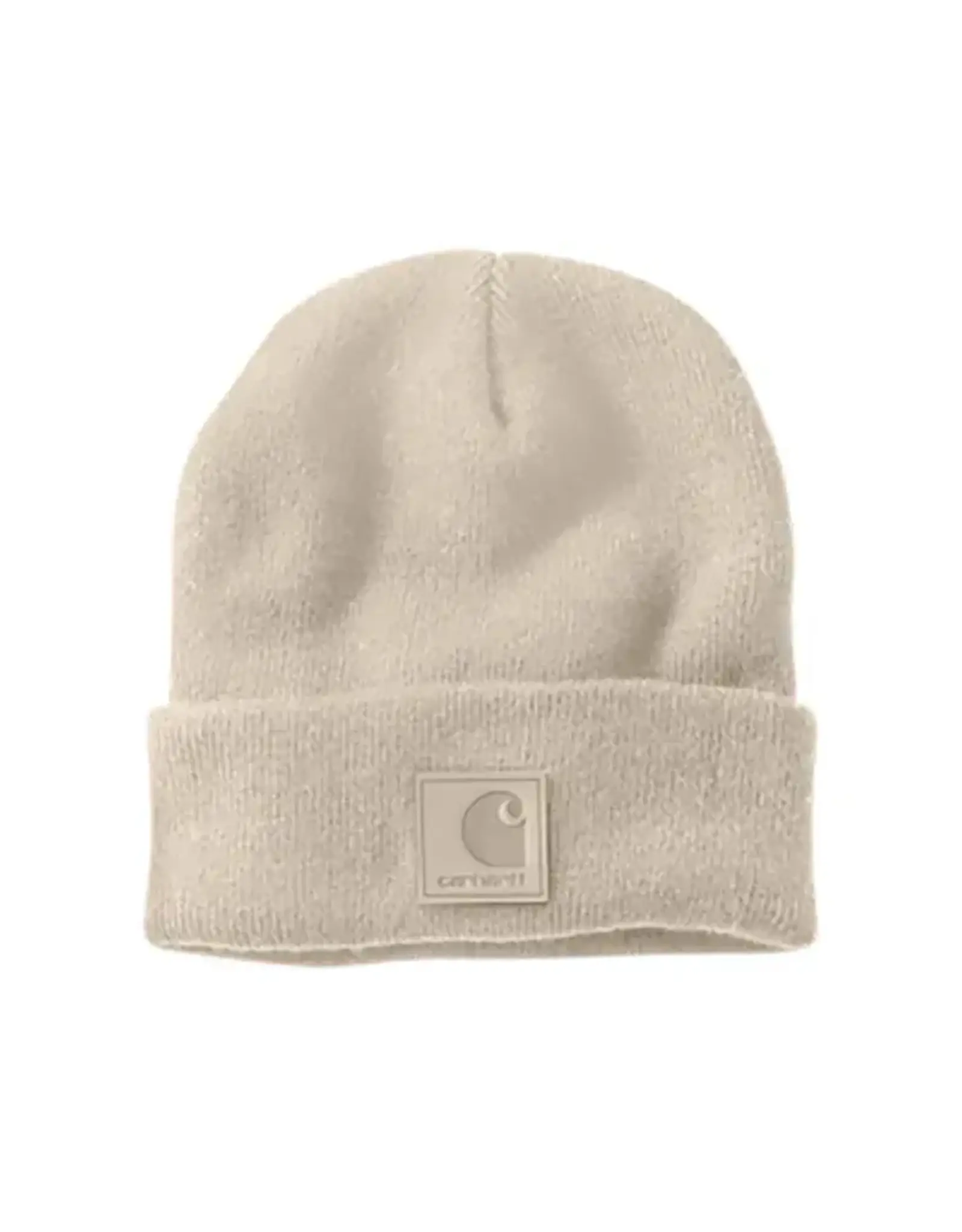 Carhartt Carhartt Oat Milk Leather Patch  Knit Beanie 101070-A16