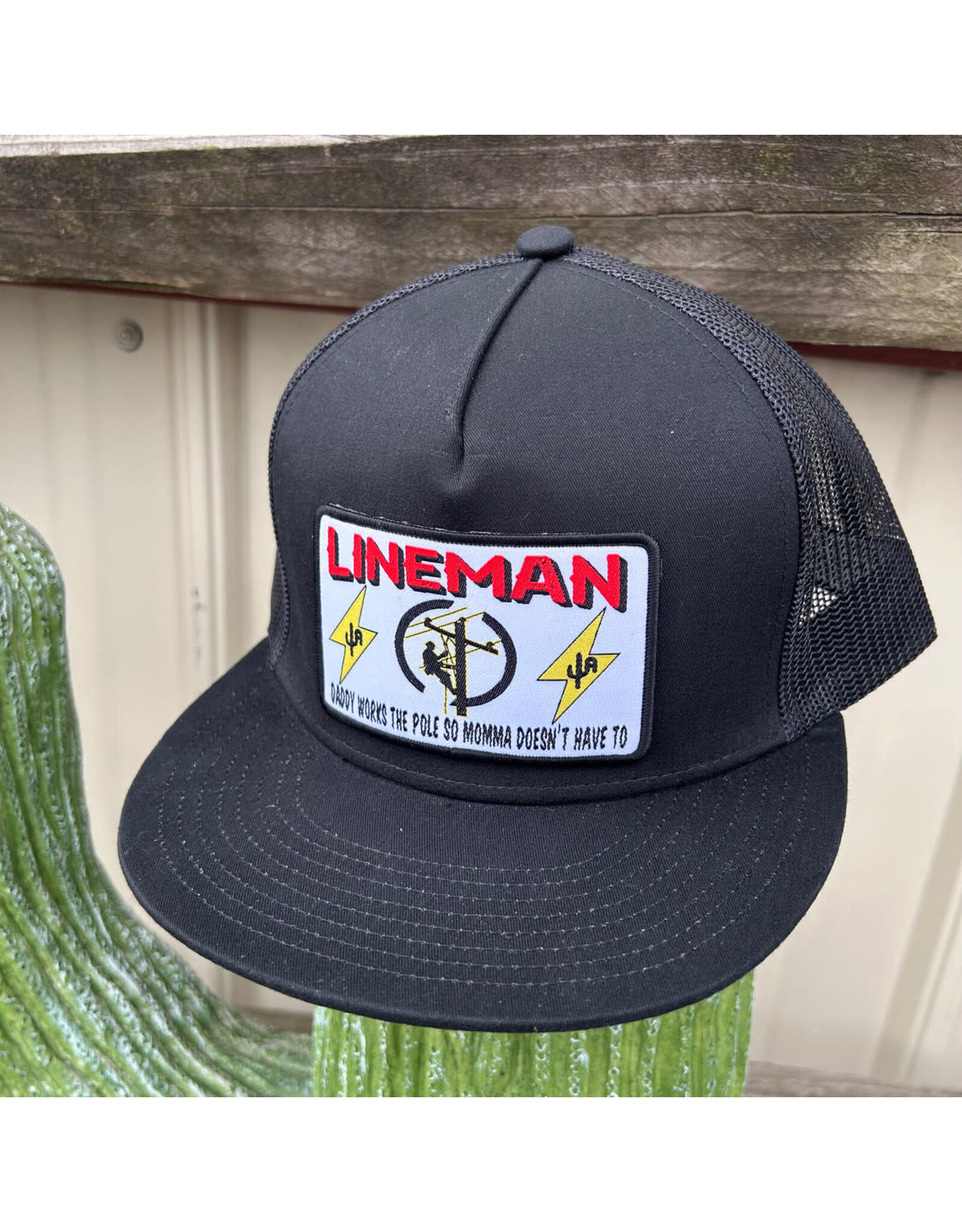 Cactus Alley Hat Co. Cactus Alley "Lineman" Lightning Bolt Snapback Cap