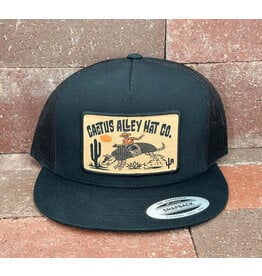Cactus Alley Hat Co. Cactus Alley "Buckin' Dillo" Black/Buckskin Snapback Cap