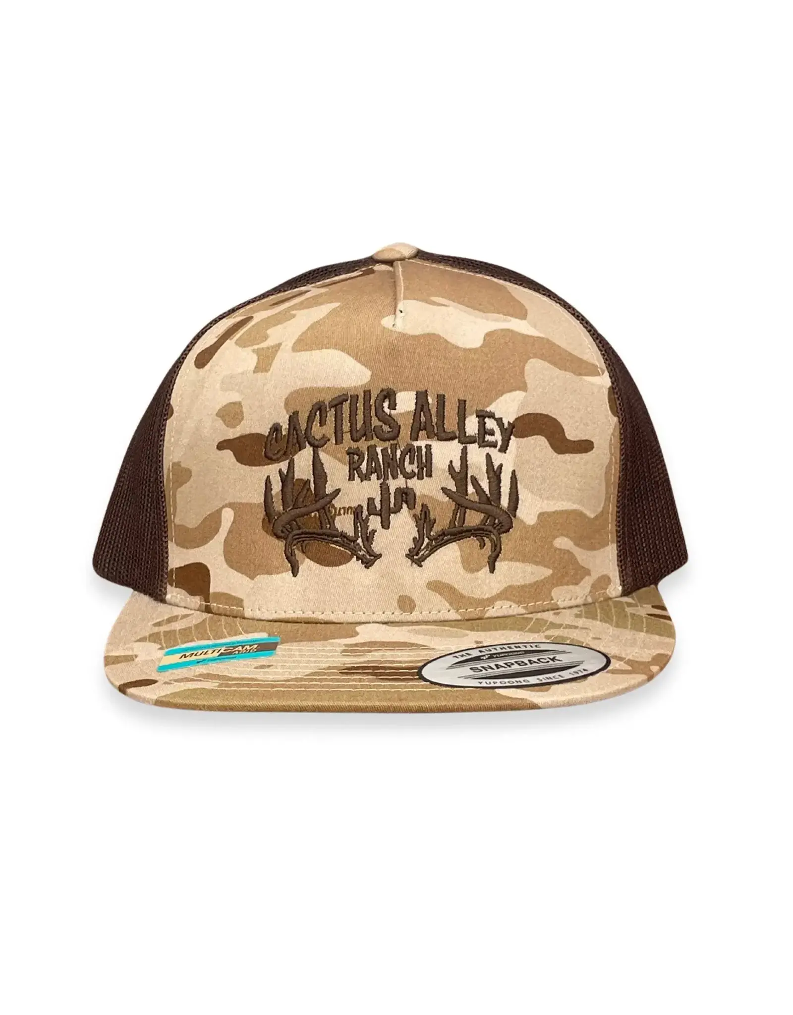 Cactus Alley Hat Co. Cactus Alley "CA Ranch" Multicam Camo Snapback Cap