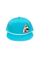 Cactus Alley Hat Co. Cactus Alley "Cowboy at the Cross" Turquoise Laser Cap