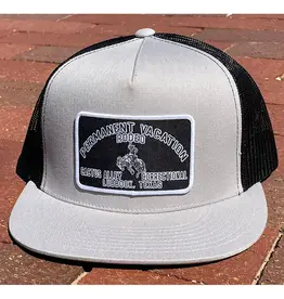 Cactus Alley Hat Co. Cactus Alley "Permanent Vacation" Silver/Black Snapback Cap