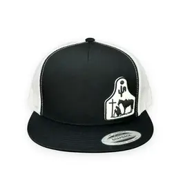 Cactus Alley Hat Co. Cactus Alley "Cowboy at the Cross" Black Snapback Cap