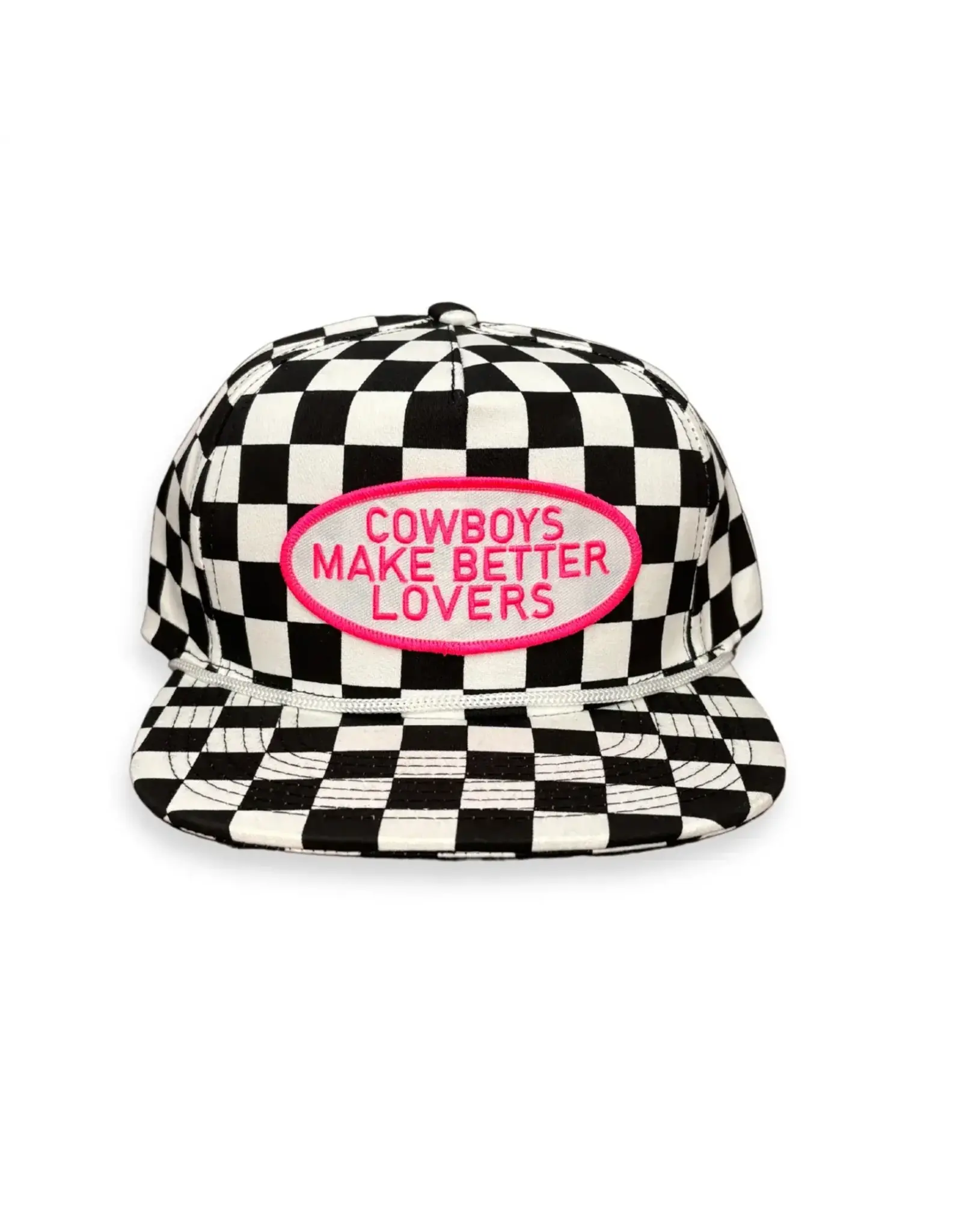 Cactus Alley Hat Co. Cactus Alley "Better Lovers" Black/White Checkerboard Snapback Cap