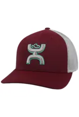 Hooey Hooey Coach Maroon/Grey 2112MAGY-01 Sz. S/M Flexfit Cap