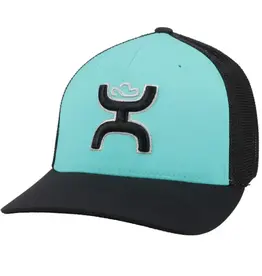 Hooey Hooey Coach Turquoise/Blk Fitted Cap 2112TQBK-02 Sz. L/XL
