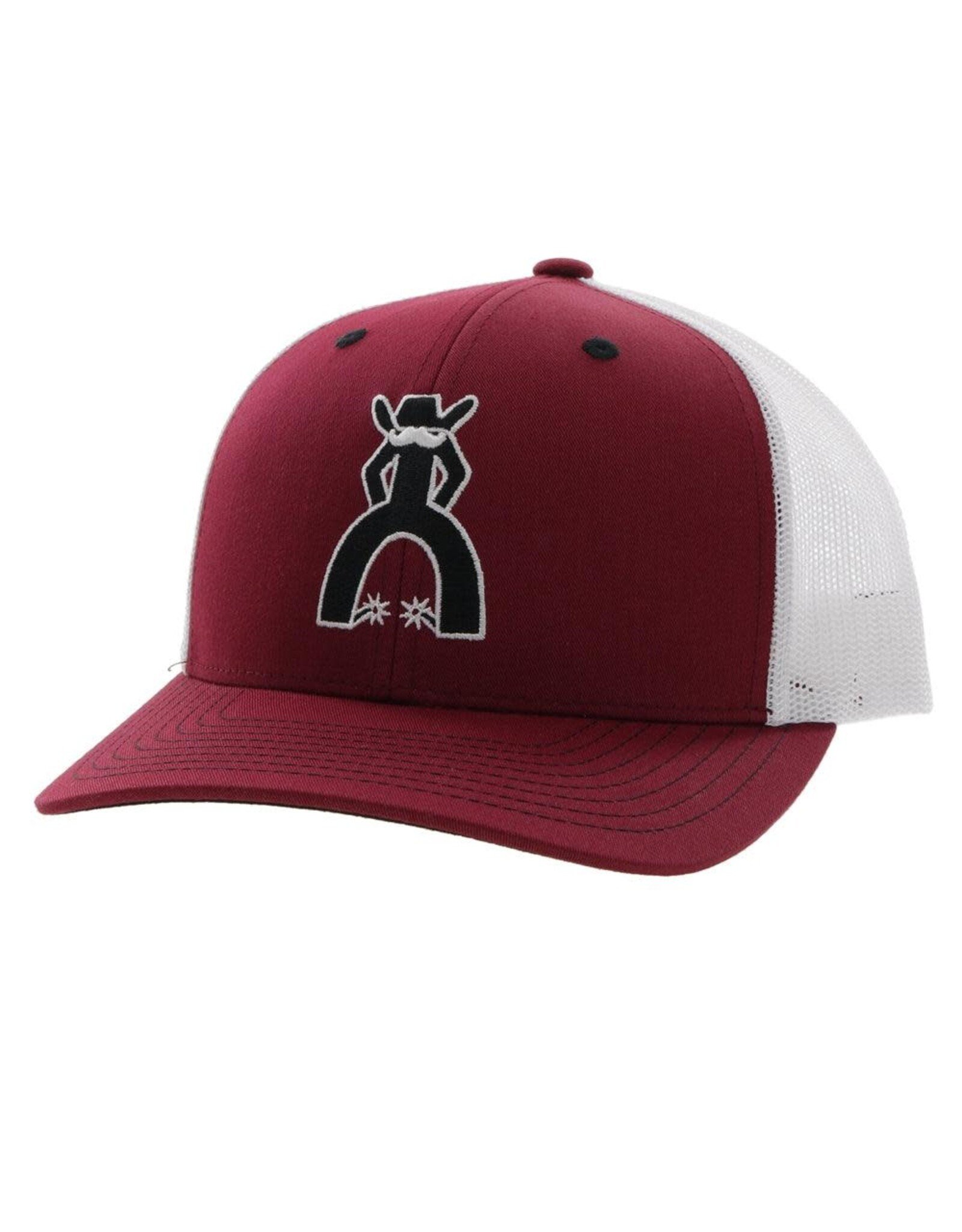 Hooey Hooey Punchy Maroon/White Snapback Cap 5028T-MAWH