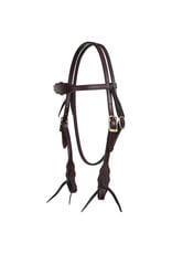 Tucker  Heritage Endurance Headstall 359H-1T01-R Brass Chestnut W/Red Stitching
