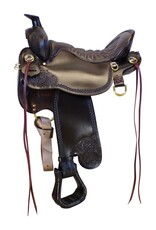Tucker High Plains T60-620-5113-22 16.5" Seat Walnut Wide Tree Trail Saddle