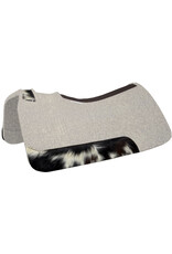 5 Star Equine Products 5 Star Equine Natural 1” Barrel Pad 30”x28” w/ Brindle Hair On Wear Leathers