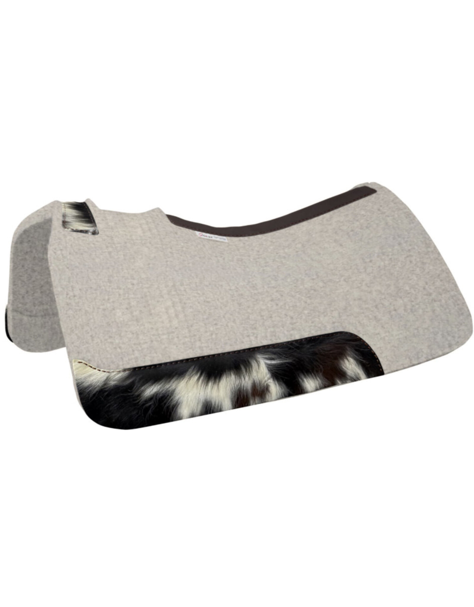 5 Star Equine Products 5 Star Equine Natural 1” Barrel Pad 30”x28” w/ Brindle Hair On Wear Leathers