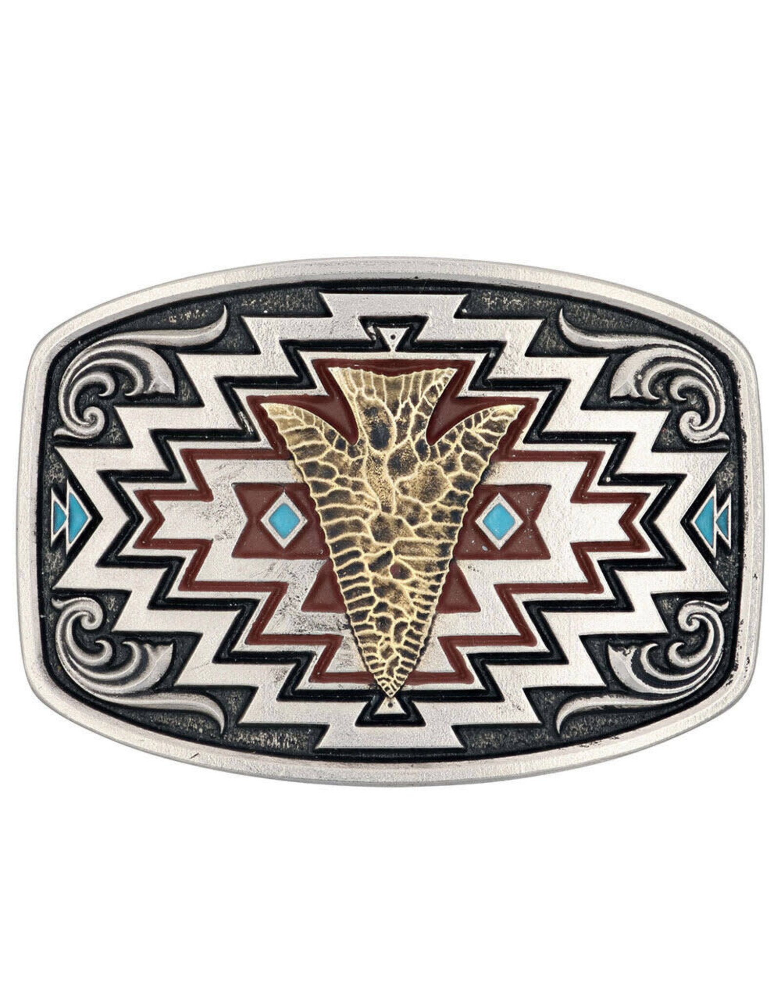 Attitude Jewelry Attitude Radiating Center Arrow Aztec Belt Buckle A872