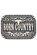 Attitude Jewelry Attitude Born Country Longhorn Belt Buckle A907