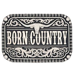 Attitude Jewelry Attitude Born Country Longhorn Belt Buckle A907