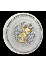 Montana Silversmiths Montana Silversmith German Silver Bull Rider Snuff Can LID8-646