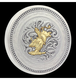 Montana Silversmiths Montana Silversmith German Silver Bull Rider Snuff Can LID8-646