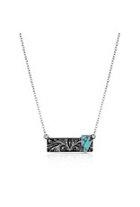 Attitude Jewelry Attitude Jewelry Blue Northern Bar Lightning Bolt Necklace ANC6355