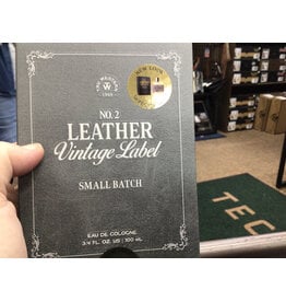 Tru Fragrance Leather Small Batch No. 2 Vintage Label Cologne 98085