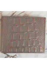 Ranger Ranger Belt Company Cognac/Brown Croc Print Bifold Wallet FKB3