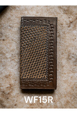 Ranger Ranger Belt Company Dark Oil Basketweave/Snake Tooled Rodeo Wallet WF15R