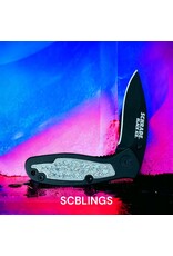 Circle SH Circle SH Bling Handle Inlay SCBLINGS Pocketknife