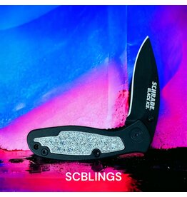 Circle SH Circle SH Bling Handle Inlay SCBLINGS Pocketknife