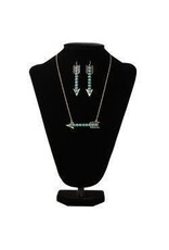 Silver Strike Silver Strike Arrow W/Turquoise Earring Set D450023733 C/O