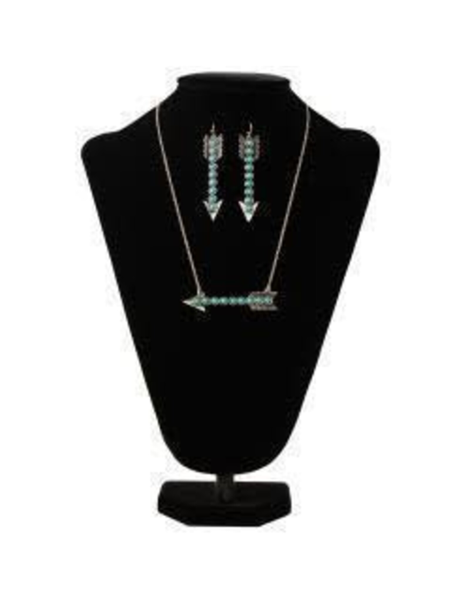 Silver Strike Silver Strike Arrow W/Turquoise Earring Set D450023733 C/O