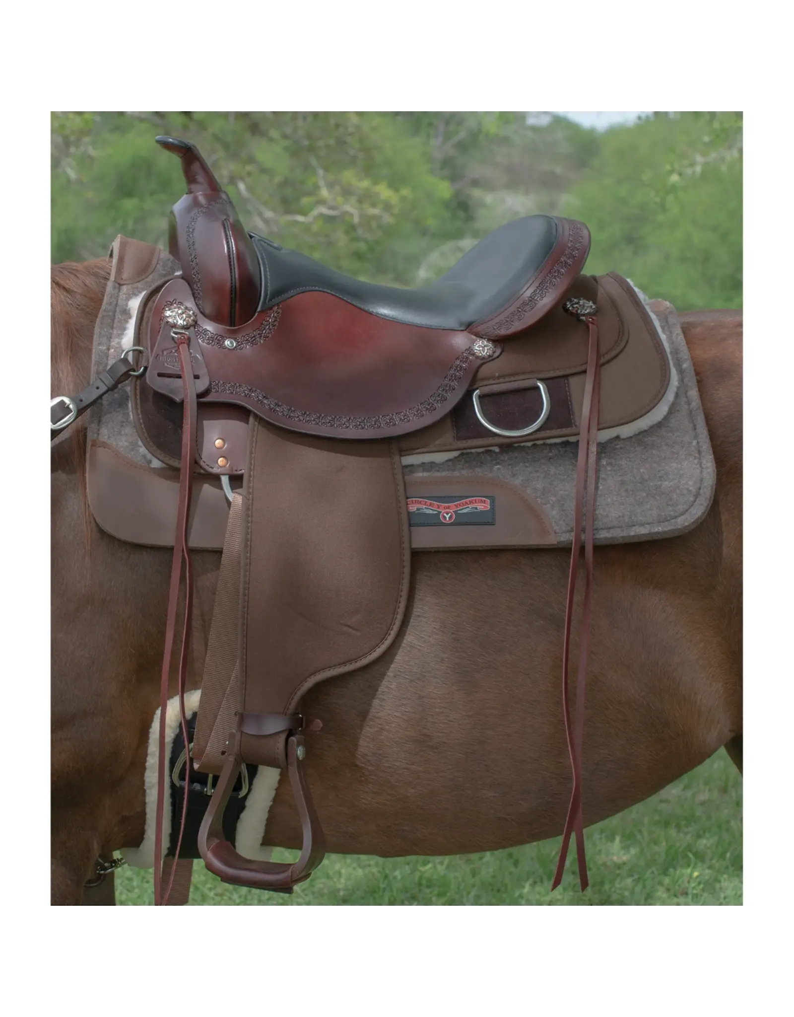 High Horse  Magnolia 16" Seat Extra Wide Tree 6909-1601-06 Cordura Trail Saddle