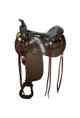 Scott Thomas Saddlery 16" Cordura Smoothout Classic Steel Equi-flex Tree Wide Trail Saddle