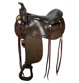 Scott Thomas Saddlery 16" Cordura Smoothout Classic Steel Equi-flex Tree Wide Trail Saddle