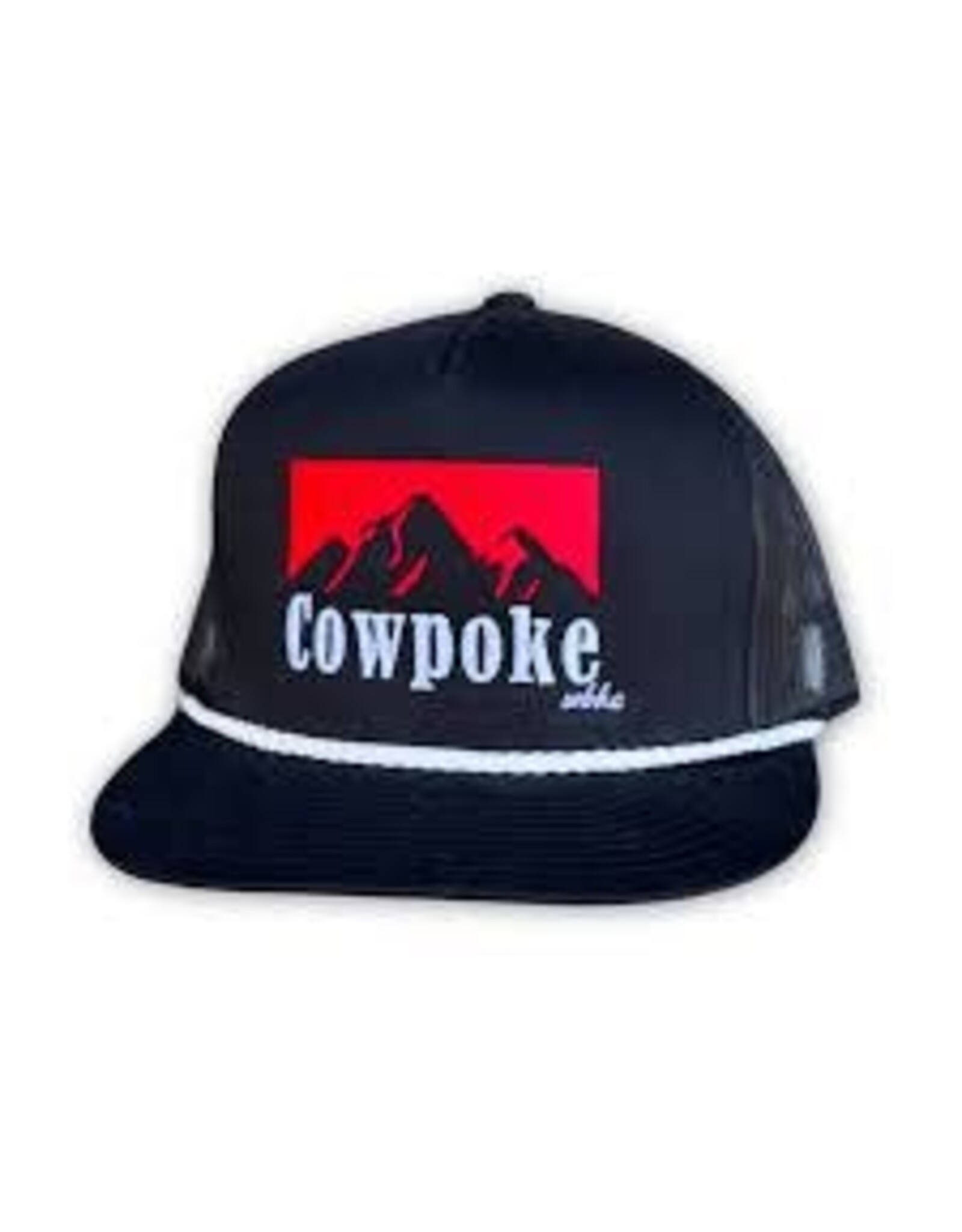Whiskey Bent Hat Co.  OG Cowboy Killer Trucker Cap Blk/Red/White Rope